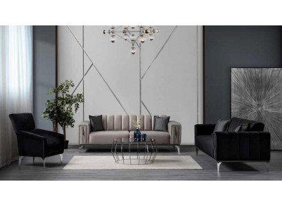 Canapé confortable Rembourré Canapé de luxe Style moderne Couleur beige pour salon