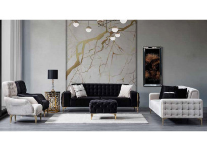 Tabouret Chesterfield Luxueux Rembourrage pour Salon Tabouret Confortable neuf