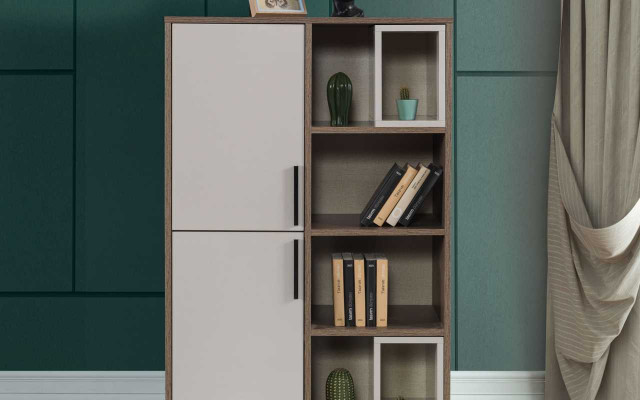 Étagère blanche moderne pour enfants Meubles de chambre de designer en bois