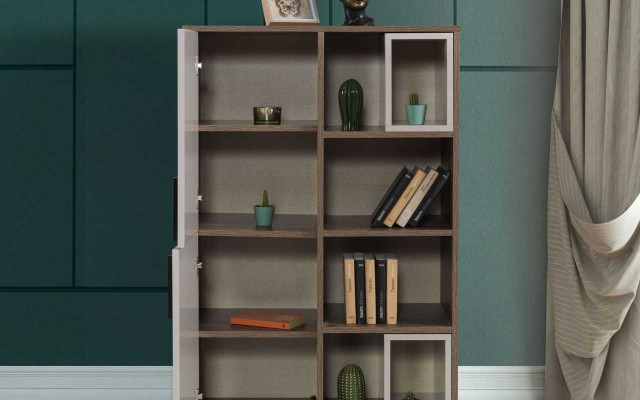 Étagère blanche moderne pour enfants Meubles de chambre de designer en bois