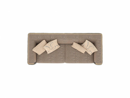 Canapé trois places gris de luxe Design Meubles rembourrés Canapé de salon moderne Sofas Couch