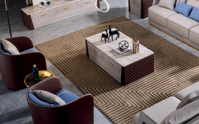 Canapé Trois places Style Moderne Siège en Tissu Ensemble de Canapés en Cuir 3 Places