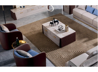 Table en bois Table basse Table d'appoint Canapé Design Salon brillant 130x70