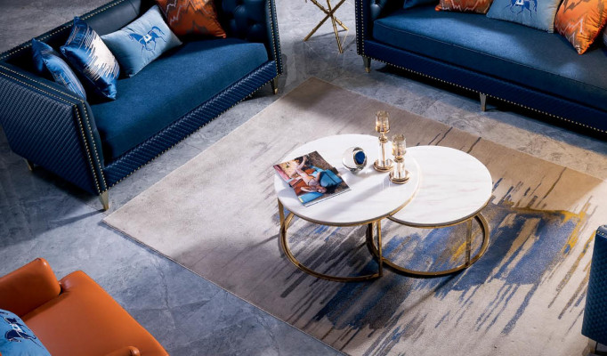 Table basse de luxe, design canapé table café tables d'appoint salon