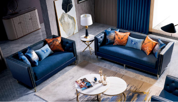 Table basse de luxe, design canapé table café tables d'appoint salon