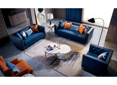 Conception canapé trois places Canapé rembourré Sièges Canapés Mobilier de chambre 3 places