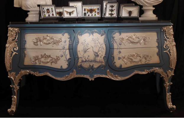 Commode Bahut Bois Armoire Buffet Design italien Mobilier de luxe Bois massif