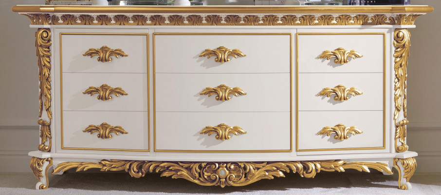 Commode Salon Commodes Tiroirs Bois Buffet Armoire Armoires Solide