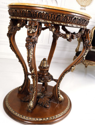 Table de salle à manger Style antique Meubles en bois massif Tables de salle à manger italiennes Table en bois Tables