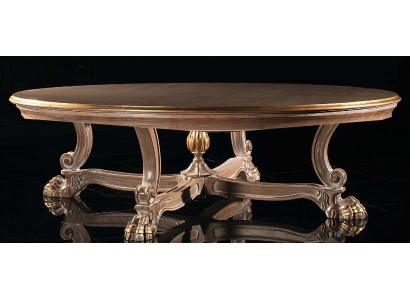 Table en bois Tables de salle à manger Salon Italien Mobilier de salle à manger Classique neuf