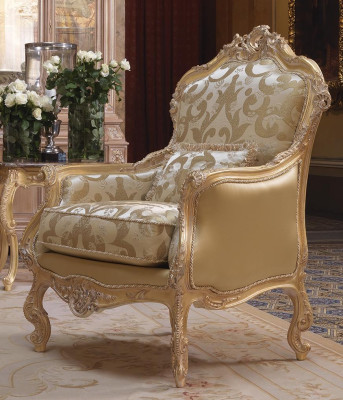 Fauteuil de bibliothèque Fauteuil de lecture Fauteuil à oreilles Rembourrage Mobilier italien Siège individuel