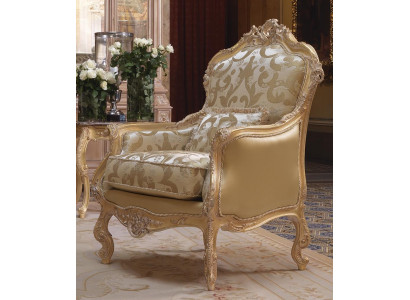 Fauteuil de bibliothèque Fauteuil de lecture Fauteuil à oreilles Rembourrage Mobilier italien Siège individuel