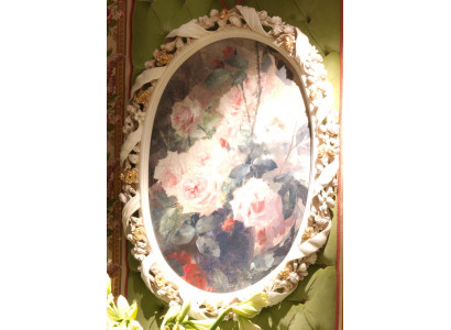 Miroir de luxe baroque rococo Miroir mural Miroir italien Meubles en bois massif