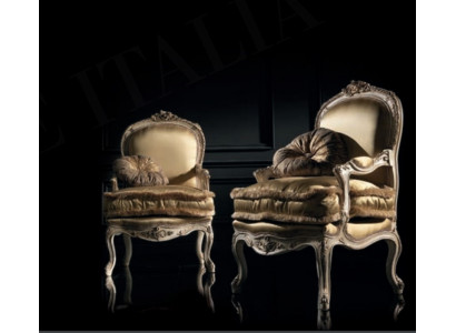Fauteuil Bibliothèque Fauteuil de lecture Fauteuil à oreilles Canapé Tapisserie Meubles italiens de luxe