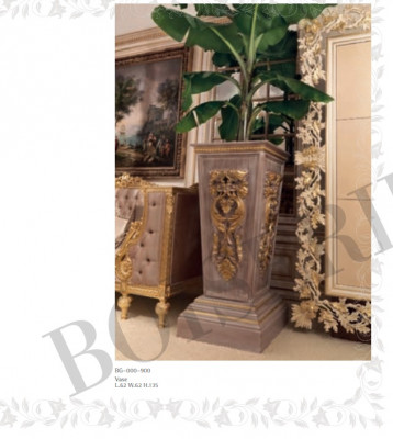 Vases Stand de fleurs Support de vase Bois massif Baroque Rococo Design italien