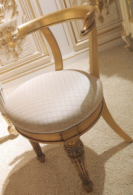 Chaise de salle à manger style baroque nouvelle chaise rembourrée luxe fauteuil fauteuil chaises salon