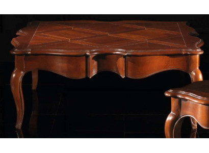 Table d'appoint xxl en bois massif Table 112x112 cm Mobilier Italien Mobilier Tables