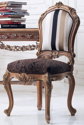 Chaise de salle à manger Chaises de Luxe Mobilier de Salon Mobilier Italien Baroque Rococo