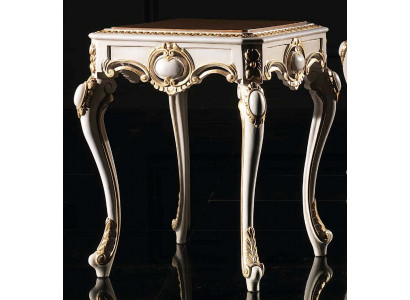 Table baroque Table d'appoint Table en bois Meuble italien Tables d'appoint Rococo