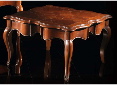 Table d'appoint Baroque Rococo Table basse Table en bois massif Meubles Tables Italie neuf