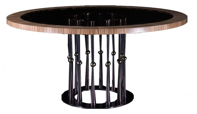 Table à manger Tables rondes Baroque Rococo Meubles Italien Table ronde Classique