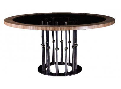 Table à manger Tables rondes Baroque Rococo Meubles Italien Table ronde Classique