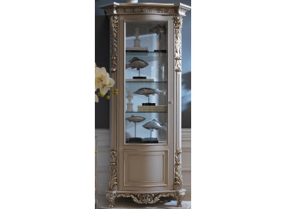 Meubles Vitrines en bois massif Armoire vitrée Buffet En bois massif Vitrine Salon