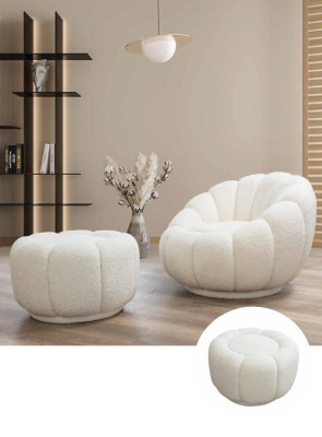 Fauteuil de luxe Club Télévision Textile Ameublement Mobilier Salon Relax Chaise