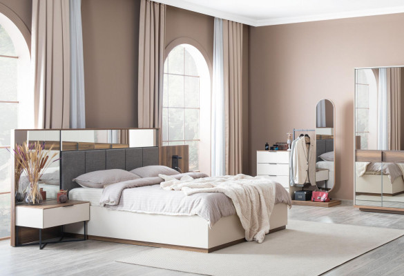 Tables de chevet Blanc Design Moderne Meubles Luxe Élégant Belle Chambre