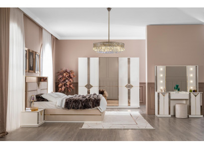 Armoire en bois Chambre Moderne Armoires Luxueuses Beige