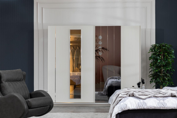 Armoire Armoires de luxe Armoire Mobilier en bois Chambre 250cm