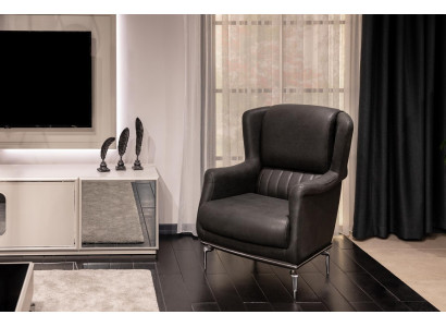 Salle de séjour Fauteuil Designer Ensemble Lounge de Luxe marron Mobilier Club Lounge