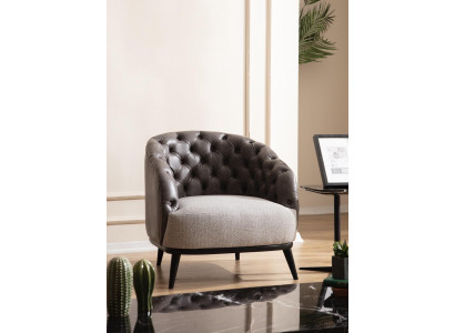 Fauteuil de luxe Chesterfield 1 place Canapé Meubles Salon Club Sofa 1 place