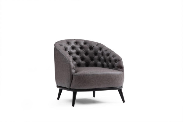 Fauteuil de luxe Chesterfield 1 place Canapé Meubles Salon Club Sofa 1 place