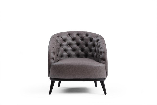 Fauteuil de luxe Chesterfield 1 place Canapé Meubles Salon Club Sofa 1 place