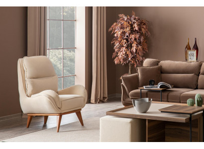 Sitzmöbel Sessel Sitz Einzelplatz Design Polstermöbel Möbel neu Modern Weiß