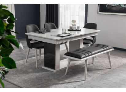 Tabouret neuf pour une salle à manger moderne de luxe Nouveaux meubles en bois noir