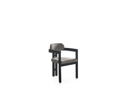 Chaise Salle à manger Moderne Bois Luxe Design nouveau Rembourrage Bois avec Textile