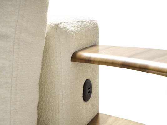 Canapé d'angle en forme de L Salon Style moderne Rembourrage Bois Textile Ensemble d'angle