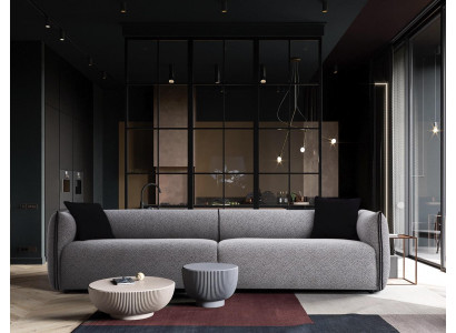 Canapé en tissu de siège de canapés Design Luxueux à trois places Canapé 4 places Mobilier neuf