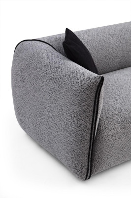 Canapé en tissu de siège de canapés Design Luxueux à trois places Canapé 4 places Mobilier neuf