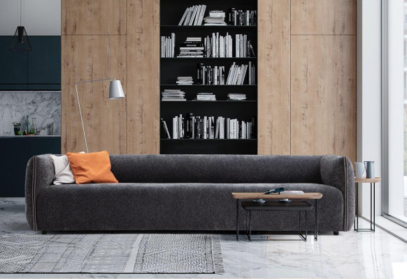 Canapé en tissu de siège de canapés Design Luxueux à trois places Canapé 4 places Mobilier neuf