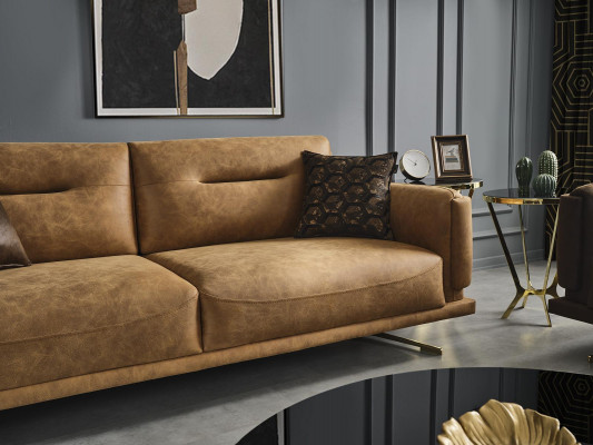 Sofa du salon 3 places Revêtement en textile Canapé trois places Meubles italiens