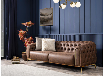 Canapé Chesterfield 3 places Canapé Meubles Canapés Salon 230cm