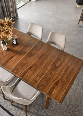 Salle à manger Table Bois Mobilier de luxe Style moderne Table en bois marron Tables