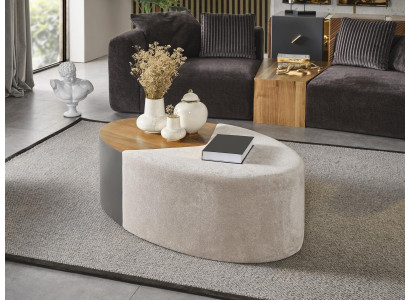 Table basse Meuble de luxe en bois moderne, design pour salon, couleur marron.