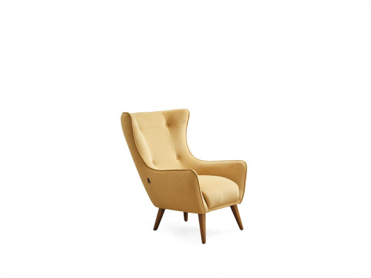 Salon Fauteuil Design Canapé Luxe Lounge Tapisserie Club Disco Jaune