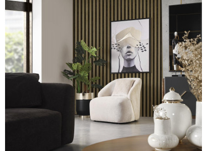 Fauteuil 1 Place Tissu Luxe Salon Lounge Club Bois Fauteuil Individuel