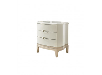 Table de chevet moderne Table d'appoint Blanche Chevet Design console de nuit