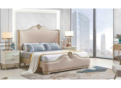 Cadre de lit Lits Lit double Cadre de lit beige Mobilier de lit Lits doubles